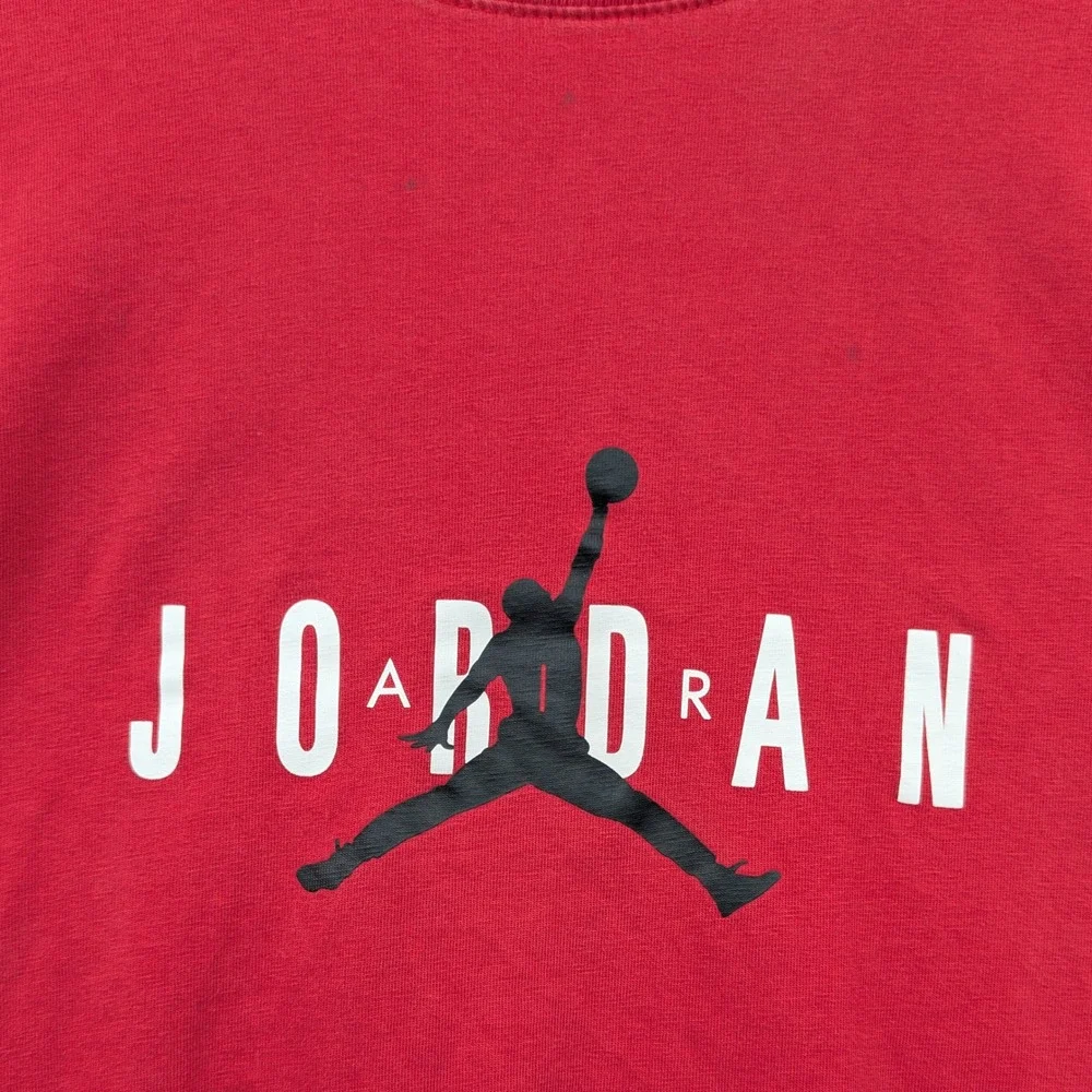 Michael Jordan T-Shirt Men's 3XL Red Jumpman Basketball Athletic AOP Streetwear